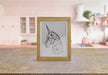 Free Decorative Frame Mockup On Table At Home Psd