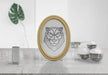 Free Decorative Frame Mockup On Table At Home Psd