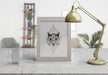 Free Decorative Frame Mockup On Table At Home Psd