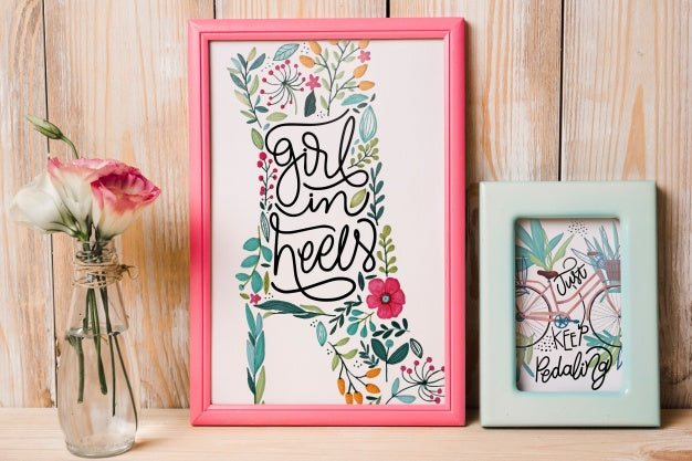 Free Decorative Frame Mockup Psd