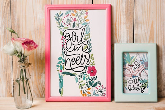 Free Decorative Frame Mockup Psd