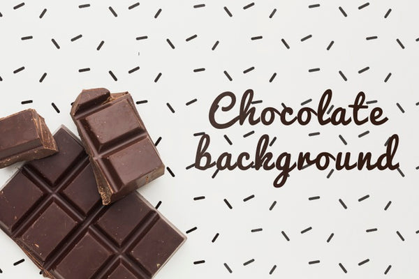 Free Delicious Chocolate Bar With White Background Mock-Up Psd