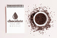 Free Delicious Chocolate Concept Mock-Up Psd