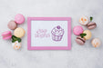 Free Delicious Dessert Concept Mock-Up Psd