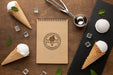 Free Delicious Ice Cream Concept Mock-Up Psd