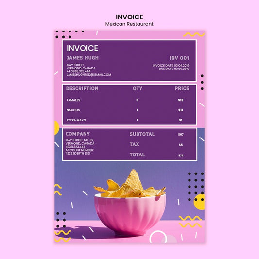 Free Delicious Mexican Food Nachos Bowl Psd