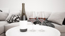 Free Delicious Red Wine In A Modern Living Room Mockup Psd