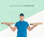 Free Delivery Man Holding Pizza Boxes With Background Mock-Up Psd