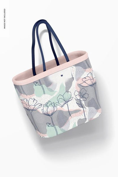 Free Designer Shopping Bag Mockup, Floating Psd