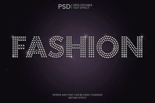 Free Diamond Strass Text Effect Psd