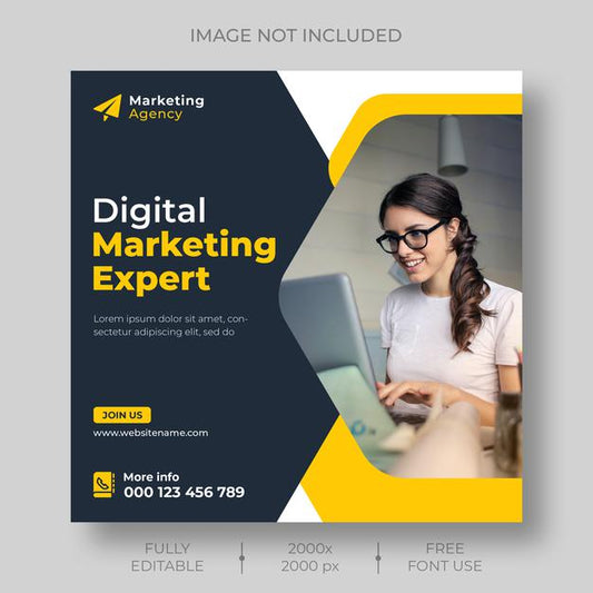 Free Digital Marketing Corporate Social Media And Instagram Post Template Psd