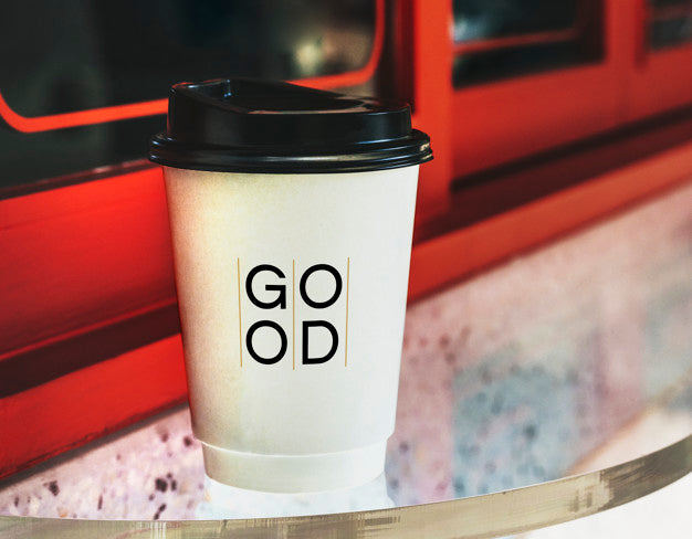 Free Disposable Coffee Paper Cup Mockup Design Psd