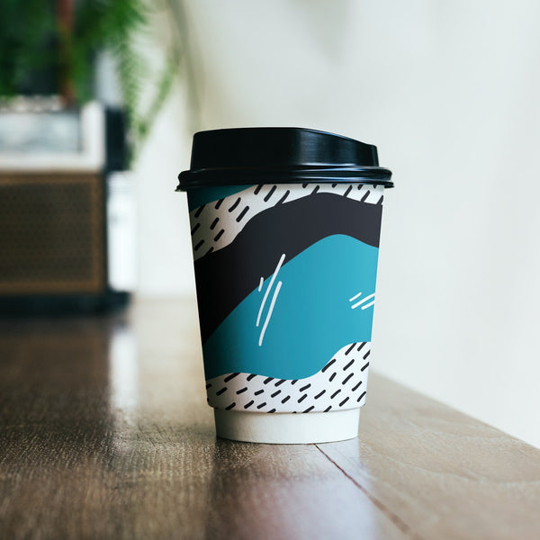 Free Disposable Coffee Paper Cup Mockup Design