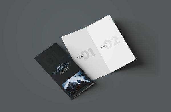 Free Dl Bi-Fold Brochure Mockup