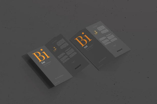 Free Dl Size Bifold Brochure Mockup Psd