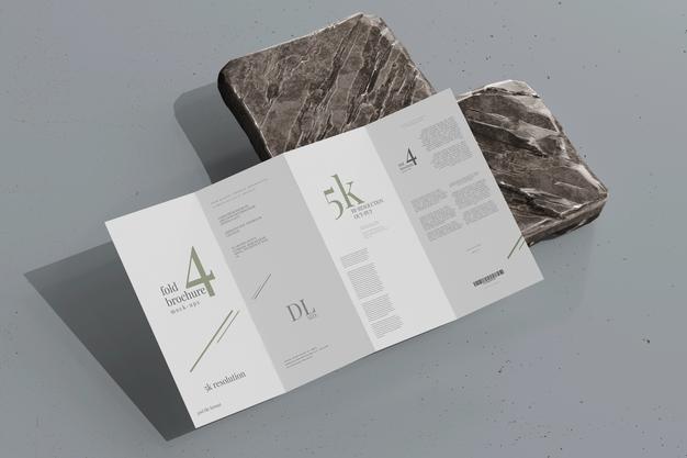 Free Dl Size Four Fold Brochure Mockup Psd – DreamBundles
