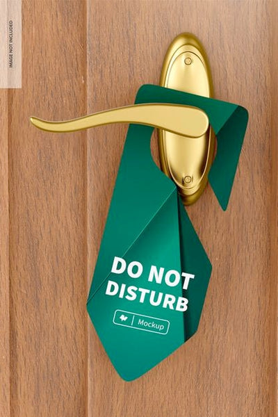 Free Do Not Disturb Sign Mockup Psd