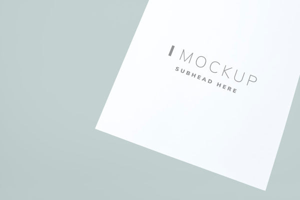 Free Document Mockup On A Plain Background Psd