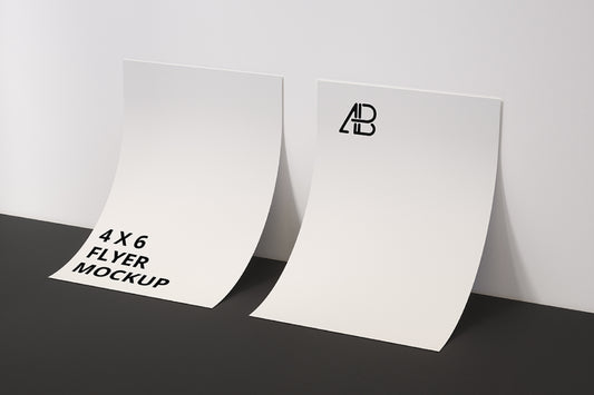 Free Double Sided 4×6 Inch Flyer Mockup