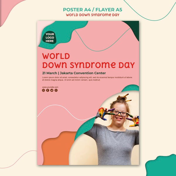 Free Down Syndrome Day Poster Style Psd