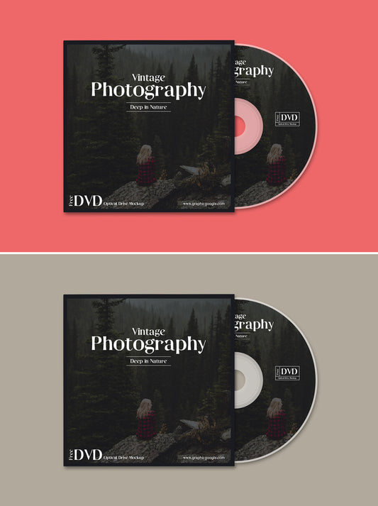 Free Dvd Disk Cover Mockup