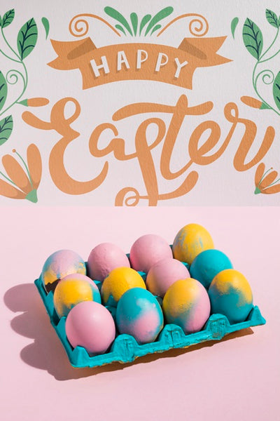 Free Easter Mockup With Copyspace For Text Or Logo Psd
