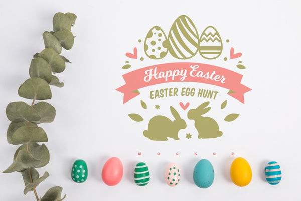 Free Easter Mockup With Copyspace Psd