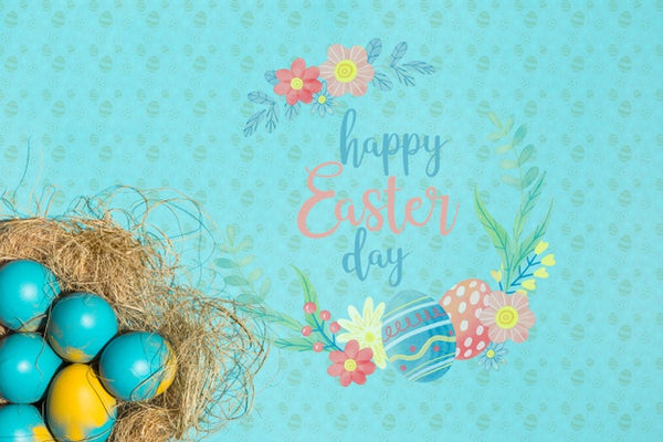 Free Easter Mockup With Copyspace Psd