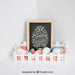 Free Easter Mockup With Slate And Fence Psd