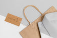 Free Eco-Friendly Price Tag And Paper Bag With Formal Shirt Mock-Up Psd