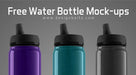Free Eco Friendly Water Bottle Mock-Up Psd File