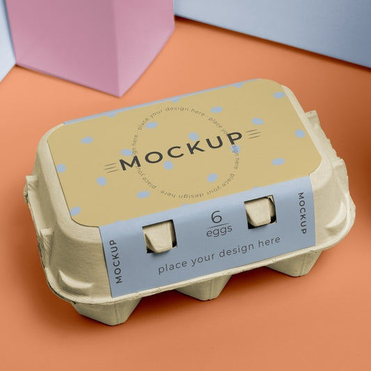 Free Ecologic Eggs Packaging Design Mockup Psd