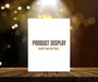 Free Editable Product Display Background With Blank Picture On Wooden Table Against Bokeh Lights Psd