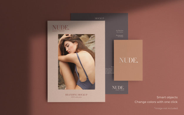 Free Elegant Brochure Mockup In Different Sizes Psd
