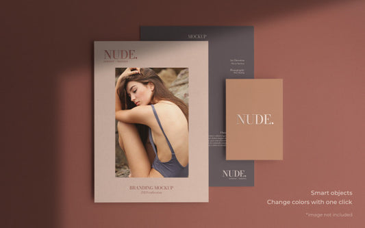 Free Elegant Brochure Mockup In Different Sizes Psd