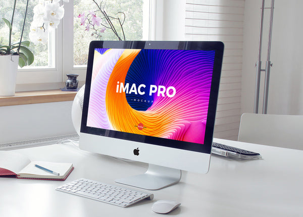 Free Elegant Interior Imac Pro Mockup Psd 2018