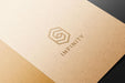 Free Embossed Logo Mockup On Kraft Paper Psd