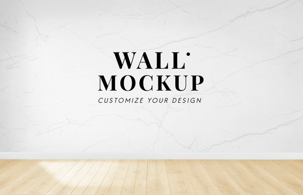 Free Empty Room With A White Wall Mockup Psd