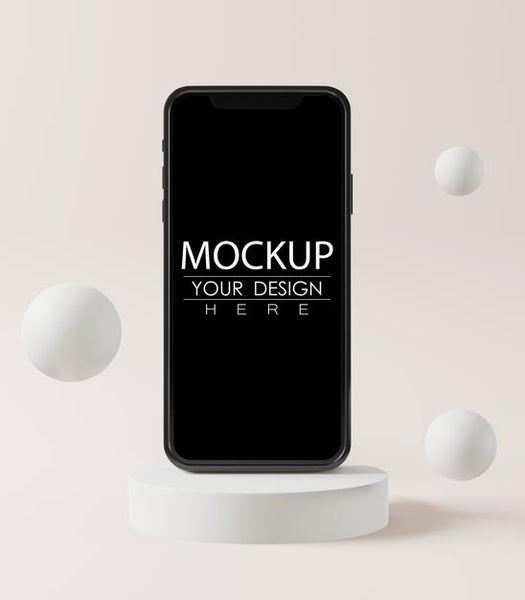 Free Empty Screen Smartphone Mockup Psd