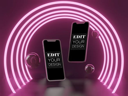 Free Empty Screen Smartphone Mockup Psd
