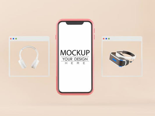 Free Empty Screen Smartphone Mockup Psd