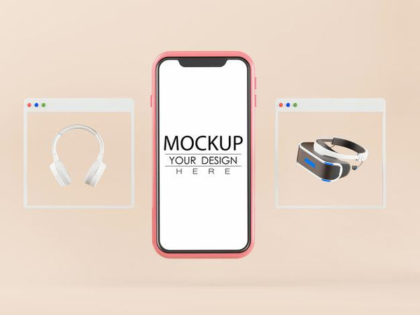 Free Empty Screen Smartphone Mockup Psd