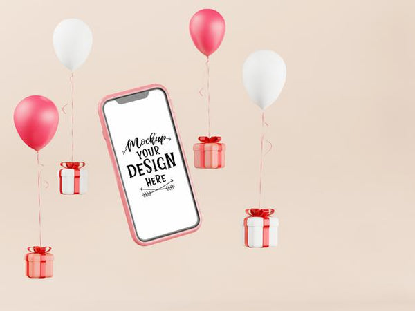 Free Empty Screen Smartphone Mockup Psd