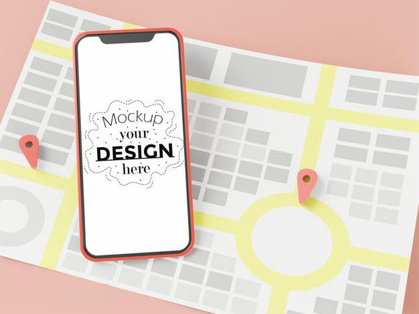 Free Empty Screen Smartphone Mockup Psd