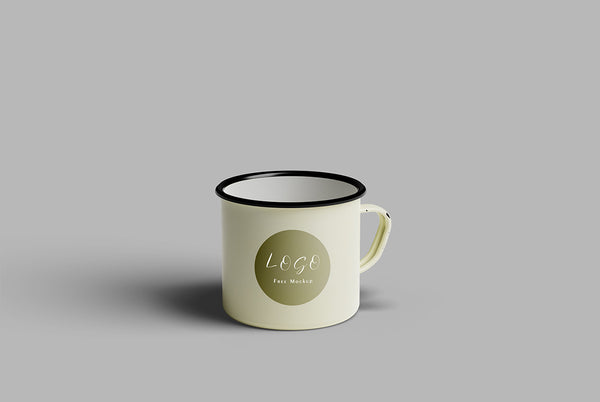 Free Enamel Mug Mockup