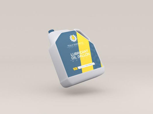 Free Engine Oil Plastic Bottle Packaging Mockup Psd