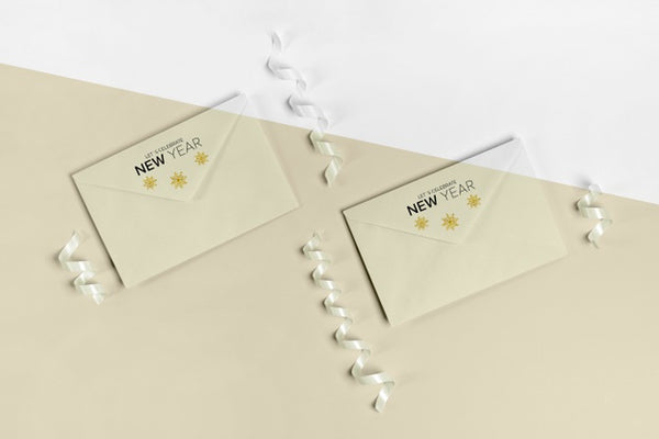 Free Envelope With Invitation Card Mock-Up Psd