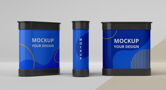 Free Exhibition Stands Mock-Up Assortment Psd