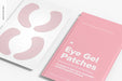 Free Eye Gel Patches Packaging Mockup, Close Up Psd