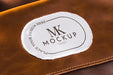 Free Fabric Clothing Patch Mock-Up On Leather Bag Psd